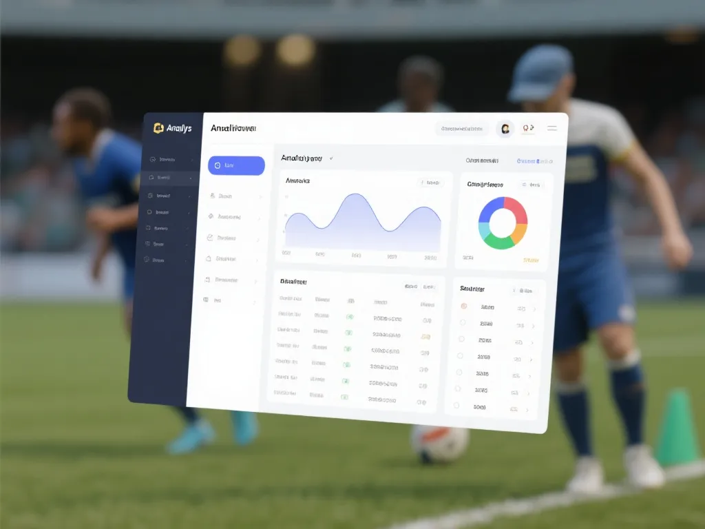 体育数据分析仪表盘示意图